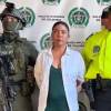 Ingrid Paola Ávila, alias la Patrona, tras ser capturada por la Policía. FOTO: POLICÍA NACIONAL