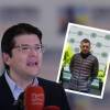 A la izquierda, el entonces precandidato Miguel Uribe Turbay. A la derecha, alias Chipi, quien habría tenido contacto con el supuesto escolta. FOTOS: COLPRENSA