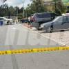 El hombre se iba a subir a la camioneta negra que estaba parqueada en el lugar. FOTO: GUILLERMO OSPINA