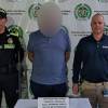 Capturado en el aeropuerto de Rionegro con circular azul de Interpol. FOTO: DEPARTAMENTO DE POLICÍA ANTIOQUIA 