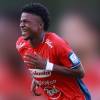 Jhan Mena, uno de los debutantes del DIM este semestre y ya despegó con gol, lo que necesita el Rojo para seguir en Copa. FOTO: MANUEL SALDARRIAGA