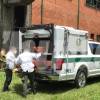 El cuerpo hallado en el río fue trasladado por la Sijín de la Policía a Medicina Legal. FOTO: LAURA ROSA JIMÉNEZ VALENCIA