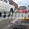 En este lugar fue donde cayó herido el hombre. FOTO: GUILLERMO OSPINA