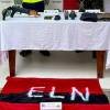 Material incautado perteneciente al Eln. FOTO: CORTESÍA EJÉRCITO