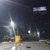 El peaje Cabildo quedó destruido luego de la explosión de un artefacto. FOTO: DENUNCIAS ANTIOQUIA