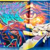 Durante varios meses 16 artistas trabajaron para crearlo. Esta es la parte del mural intervenida por Eyes, Fate y Shamo. FOTO: CORTESÍA