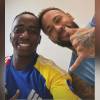 El futbolista colombiano Edwin Mosquera y el brasilero Neymar Jr. FOTO: @SHIRRASCO70
