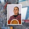 Claudia Sheinbaum, presidenta de México, no ha divulgó las identidades de los fallecidos, pero el Gobierno está en contacto con sus familias. FOTOS: MANUEL SALDARRIAGA (FONDO) Y X LAPOLAKMX (DETALLE)