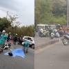 Izquierda: accidente con motociclista fallecido en la Regional, en Medellín. Derecha: accidente en la autopista Sur, en Bello. FOTOS: TOMADA DE CHISME FRESCO MEDELLÍN Y CORTESÍA DENUNCIAS ANTIOQUIA