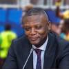 Kofi Iddie Adams, ministro de Deportes de Ghana. FOTO: TOMADA DE X @KOFI_SILICON1 Y SELECCIÓN DE GHANA (FONDO)