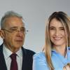 El expresidente Álvaro Uribe Vélez y la senadora Paloma Valencia. FOTOS: COLPRENSA Y X @PALOMAVALENCIAL