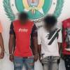 Los hombres tenían antecedentes por hurto y homicidio. FOTO: POLICÍA 