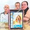La familia Agudelo Pacheco permanece unida en torno a la salud de la menor. De izquierda a derecha César, Luciana, Valentino y Cristal. FOTO: JAIDER ESCOBAR
