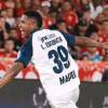 El central cartagenero Luis Escorcia se encargó de abrir el marcador para el Rojo ante los diablos. FOTO: DIM
