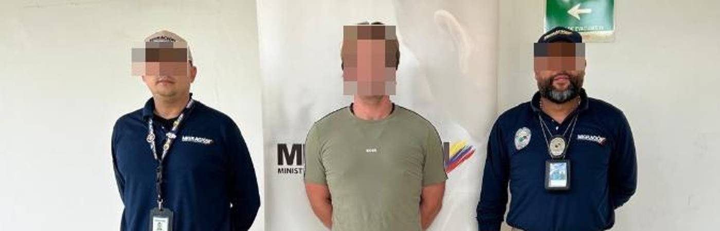 Fue llevado hasta Estados Unidos en calidad de expulsado. FOTO: MIGRACIÓN COLOMBIA