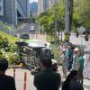 Accidente de ambulancia en el Pablo Tobón Uribe FOTOS: CORTESÍA 