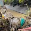 Así quedó uno de los sectores de la quebrada La Iguaná en Medellín. FOTO: CAPTURA X DE MANUEL VILLA
