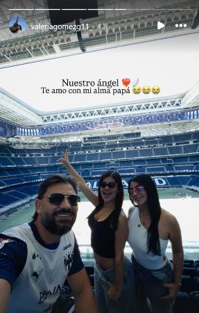 Andrés Gómez junto a sus dos hijas. /FOTO: TOMADO DE INSTAGRAM @VALERIAGOMEZG11