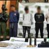 Fueron capturados cinco hombres y una mujer vinculados a los atentados contra varias torres de energía en el Valle de Aburrá. FOTOS: ALCALDÍA DE MEDELLÍN