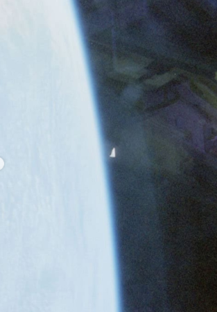 Extraño objeto captado durante misión espacial . FOTO: ARCHIVOS X.