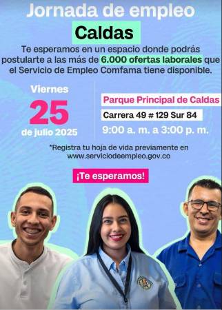 Caldeños, atentos a la Feria de Empleo este viernes en su municipio