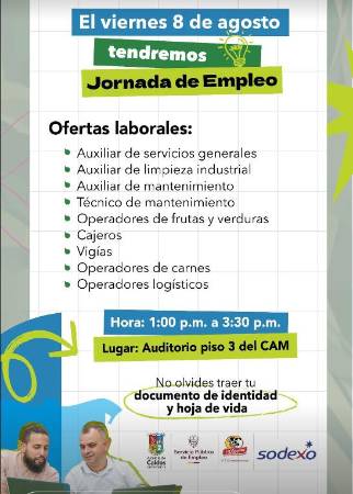 Llega nueva feria de empleo y oportunidades a Caldas, ¡aprovéchela!