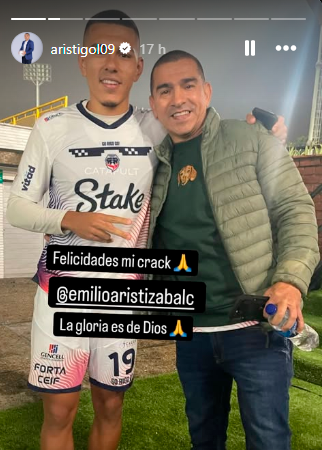 Las lágrimas de Víctor Aristizábal al ver el primer gol como profesional de su hijo 