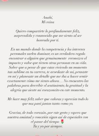 “Tú y yo por siempre”: así fue la tierna respuesta de Karol G a homenaje de Anahí