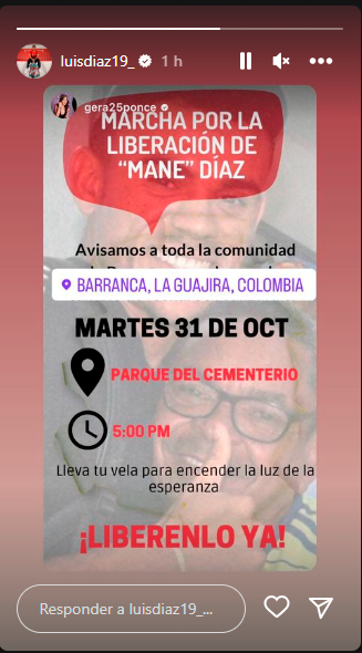 Esta fue la decisión que habría tomado Luis Díaz respecto al secuestro de su papá