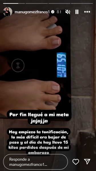 Actualmente pesa 65 kilos. <b><span class=mln_small-caps_mln>/FOTO: CAPTURA DE PANTALLA</span></b>