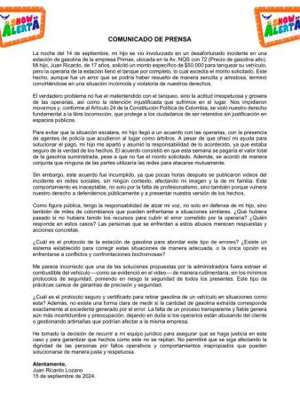 EN VIDEO: “¿Quién está robando a quién?”, Alerta fue acusado de no querer pagar una tanqueada