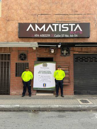 En total fueron 42 los bienes inmuebles afectados de tacada. Entre ellos hay 14 hoteles que, en algunos casos, están ubicados en la zona de la carrera 70. FOTO: POLICÍA METROPOLITANA