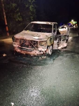 Así quedó el vehículo tras los hechos. FOTO: CORTESÍA TELEREGIÓN