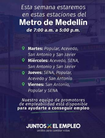 Medellín, Cali y Bogotá, atentos a promoción de vacantes de Magneto