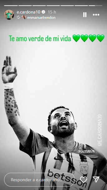 Mostrando su orgullo: así le respondió Edwin Cardona a la Dimayor, tras la sanción que recibió