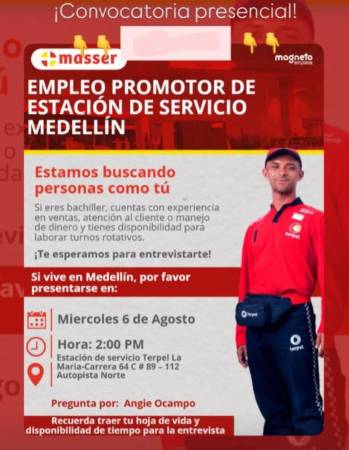 ¡Ojo! Hay convocatorias laborales en Medellín y Bello este miércoles