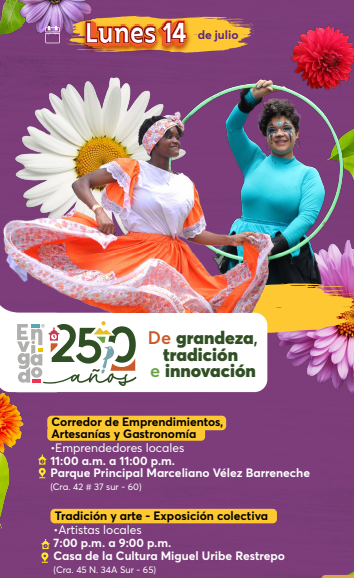 Fiestas del Carriel: música, arte y gastronomía en Envigado esta semana