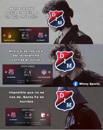 Los memes que dejó la final de la Liga y la derrota del Medellín