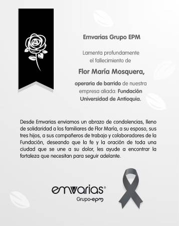 Comunicado emitido por Emvarias.