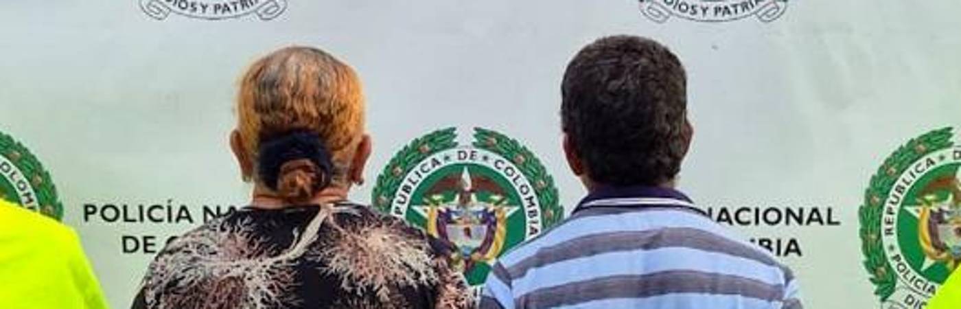 Julia del Carmen Pérez Pérez y Jesús María Torreglosa Polo, implicados en la muerte de un hombre en Urabá. FOTO: FISCALÍA 