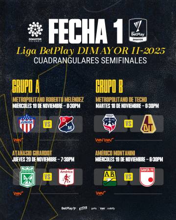 ¡Lista! Vea la programación para primeras fechas de cuadrangulares