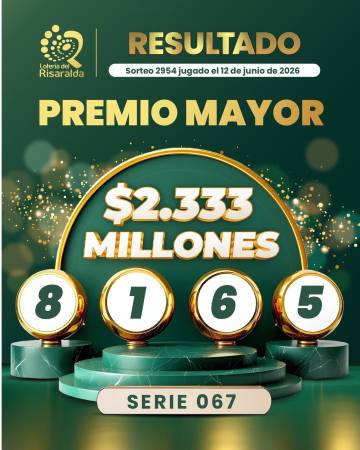 FOTO: FACEBOOK LOTERÍA DE RISARALDA