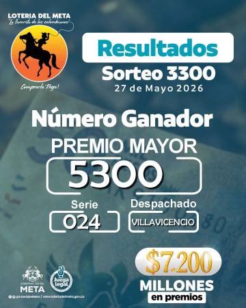 FOTO: LOTERÍA DEL META