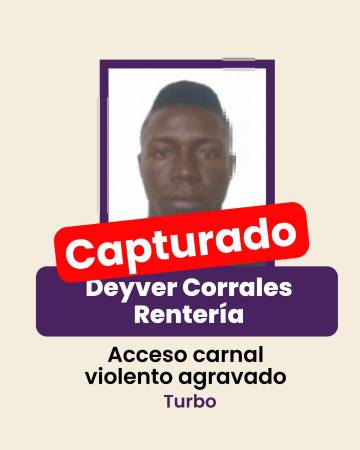 Con esta fotografía era buscado por las autoridades. FOTO: GOBERNACIÓN DE ANTIOQUIA