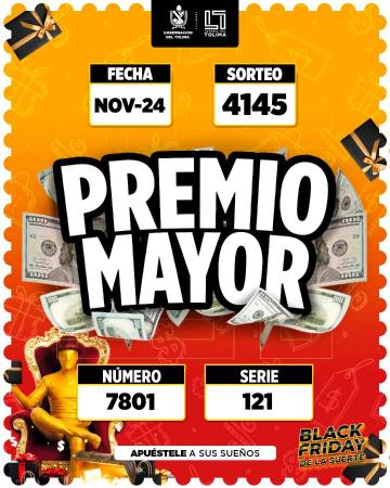 Atentos apostadores: estos son los resultados de las loterías sorteadas este lunes