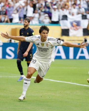 Gonzalo García marcó el 1-0 ante Juvventus./FOTO: REAL MADRID