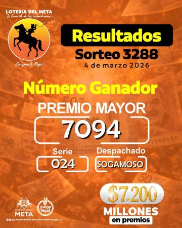  . FOTO: LOTERÍA DEL META