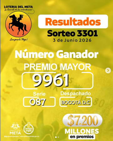 FOTO: LOTERÍA DEL META