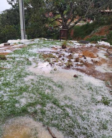 Granizada en Guarne, Antioquia. /FOTO: CORTESÍA ALCALDÍA MUNICIPAL