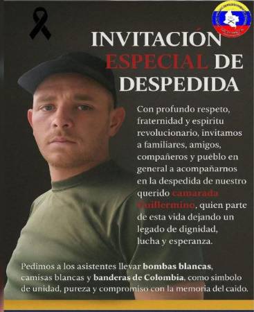 EN VIDEO: Polémica despedida a alias Guillermino en Antioquia